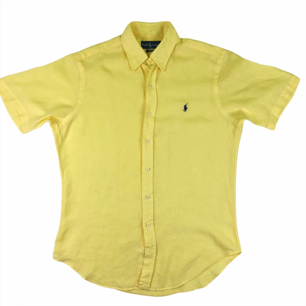 Ralph Lauren Yellow Classic Fit Button Down Shirt